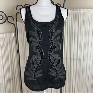 Express Women’s Cutout Sequins Tank